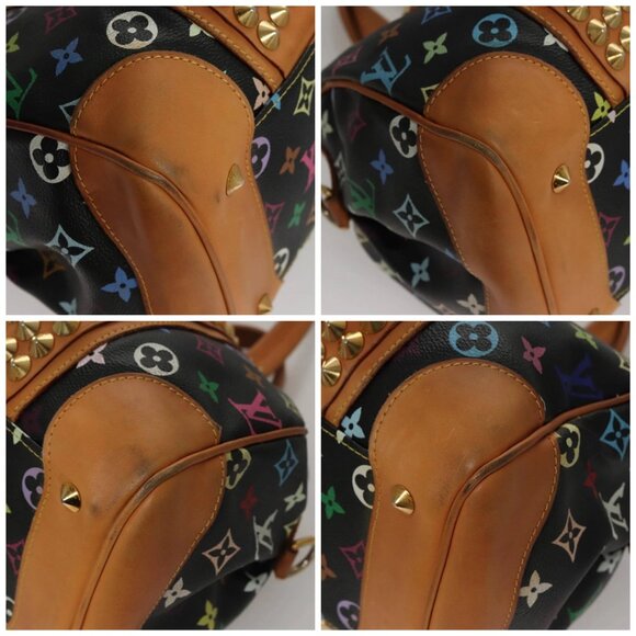 LOUIS VUITTON Monogram Multicolor Courtney MM Bag 2way Black M45642 Auth 107874V - Picture 14 of 16